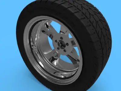Audi A5 wheel 3D model