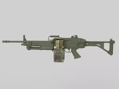 Machine gun  3D model