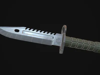 M9 Bayonet Low-poly 3D model