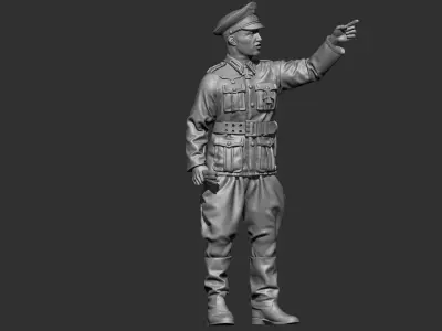 German Officer 2 3D print model