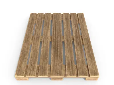 Wooden Pallet 2 Low-poly 3D model