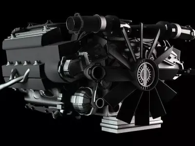 Car Engine 3D model shop