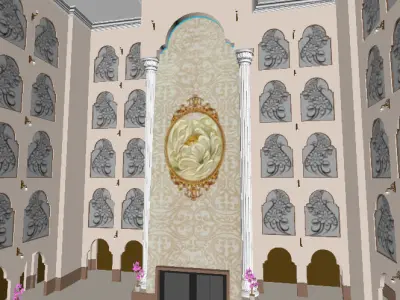 Hotel Lobby 3D model