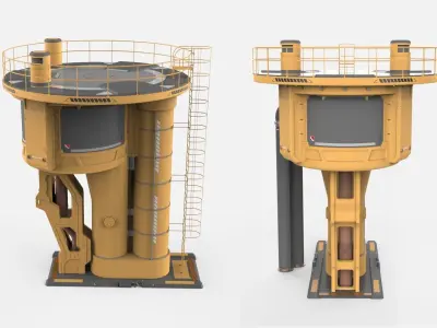 sci fi props 4 3D model