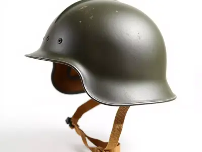 Military Helmet D Model Pack with Detailed Textures Low-poly 3D model