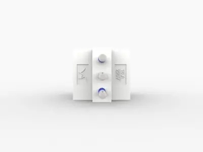 Doppia presa - Double Plug 3D model