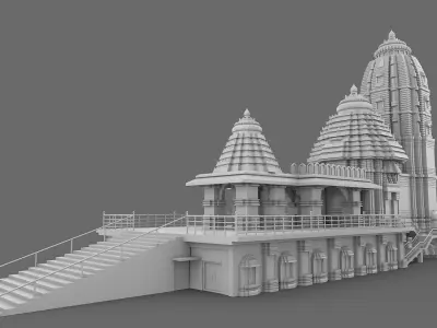 Jagannath Puri Temple 3D model