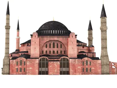 Hagia Sophia Ayasofya camii 3D model