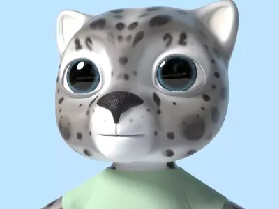 Toonish Snowbars Low-poly 3D model