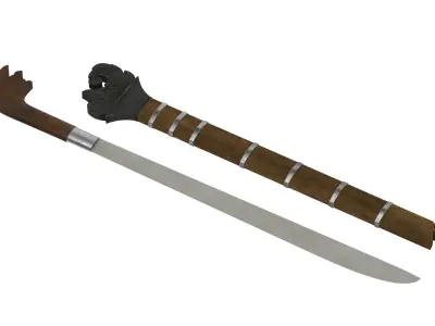 Kabeala Machete Low-poly 3D model
