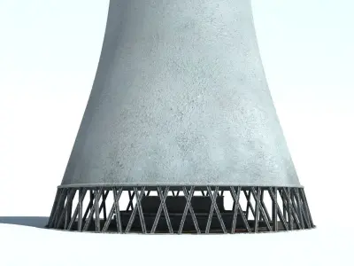 Steam tunnel Low-poly 3D model