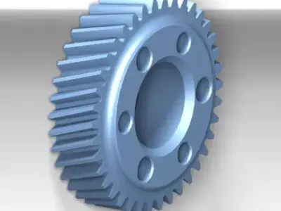 Parametric Helical Gear 3D model