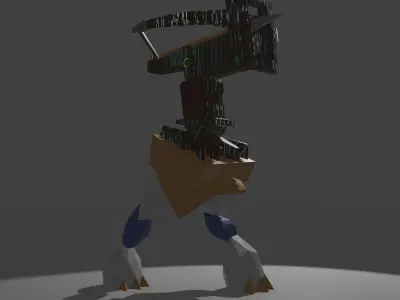 Fantasy Ballista Creature Low-poly 3D model