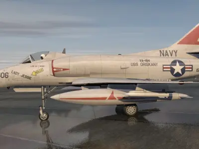 Douglas A-4E Skyhawk 3D model