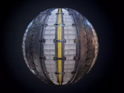 Sci-Fi Military Seamless PBR Texture 39 Texture