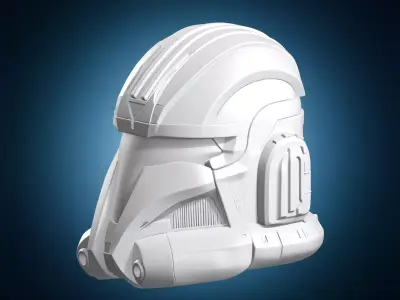 Sci-Fi Trooper Helmet Miniature 3D print model
