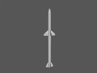 Skyguard Sparrow Missile area defense system Free low-poly 3D model
