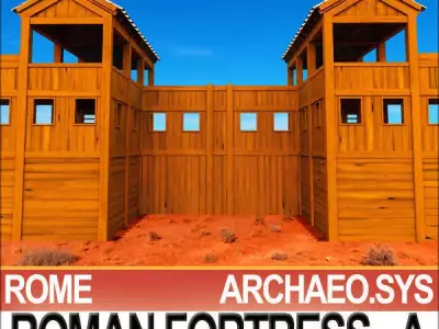 Roman Legionary Fortress Model A 3D model