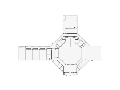 Commercial Interior Sketch - 14001-18000 SF - Xactimate 3D model
