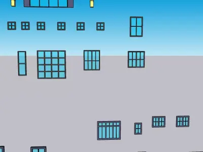 100 Modern Window and Door Collection SketchUp 3D Model Pack 3D model