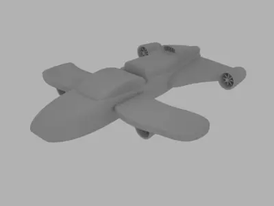 Spaceship K Jet 3D model