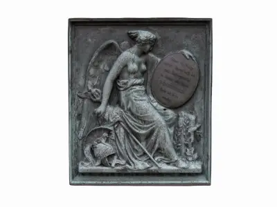 High Relief Angel with Sword 3D model