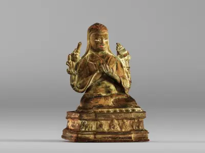 001643 Ancient Tibetan Buddha Statue 3D Scan 3dp 3D print model