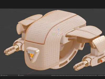 Drone Free low-poly 3D model