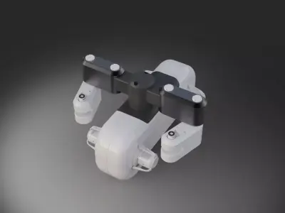 Drons robotic automatic 3D model