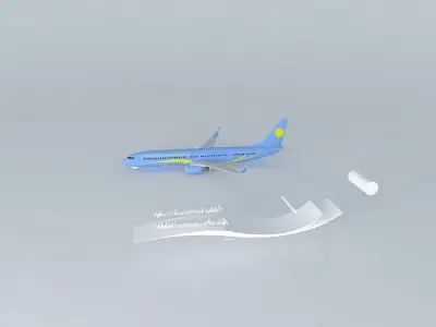 Palauan International Airways Boeing Paint Kit Free 3D model