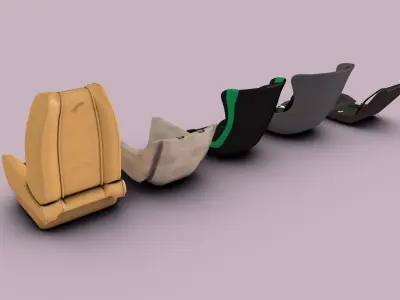 Seat Collection 5 piece 3D model