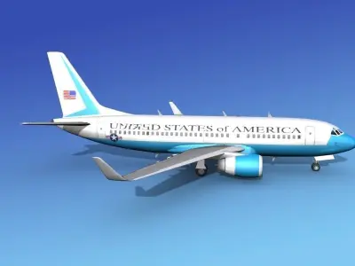 Boeing 737-700ER US Government 3D model