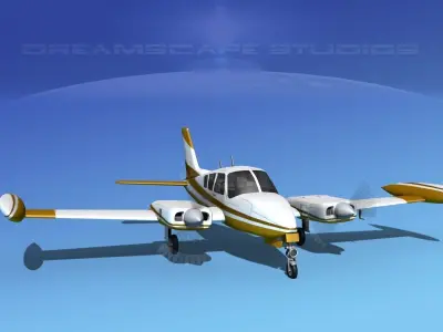 Cessna 320 Skyknight V05 3D model