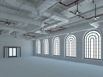 Loft office interior 7 3D model