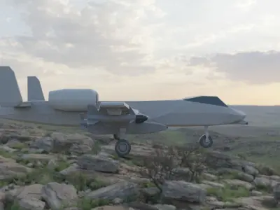 Fairchild Republic A-10 Thunderbolt II Free low-poly 3D model