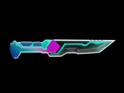  Among Us weapon 3d pack Low-poly 3D model