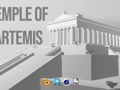 Temple of Artemis 3D model