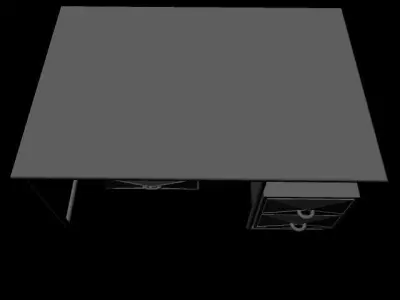 Office Desk 3D model 3