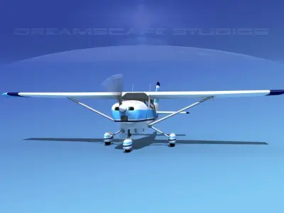 Cessna 172 Skyhawk 1976 V05 3D model