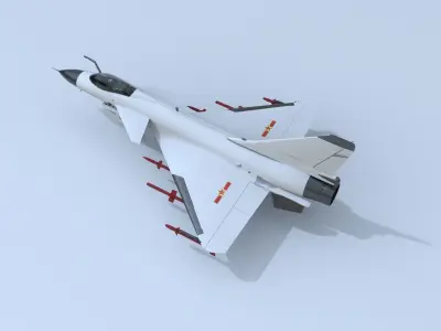 Chinese J-11A fighter  3D model