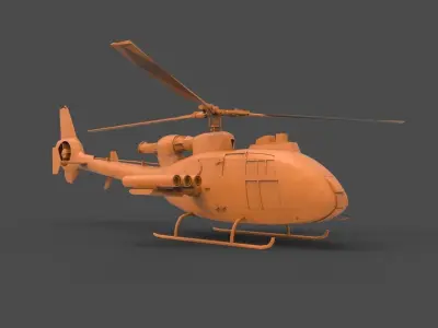 SA 342 3D print model