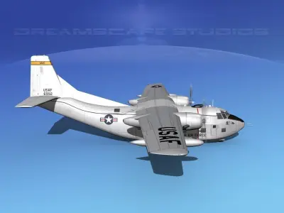 Fairchild C-123K Provider V02 3D model