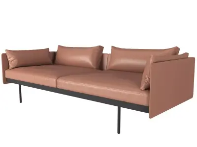 Bureau Sofa Free 3D model