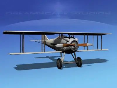  SPAD SXIII Unpainted 3D model