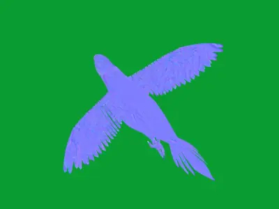 Macaw Parrot Bird Low-poly 3D model