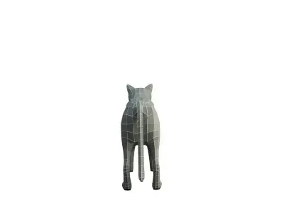 Base Mesh Cat - Low Poly  Low-poly 3D model