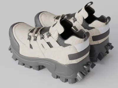 Trekking shoe V3 3D model