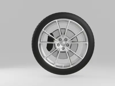 Audi Q3 2015 Wheel 3D model