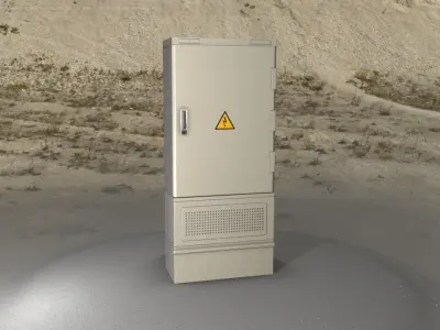Electrical Distribution Cabinet 66 Low-poly 3D model