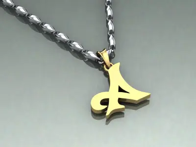 Pendant A-a1 3D print model